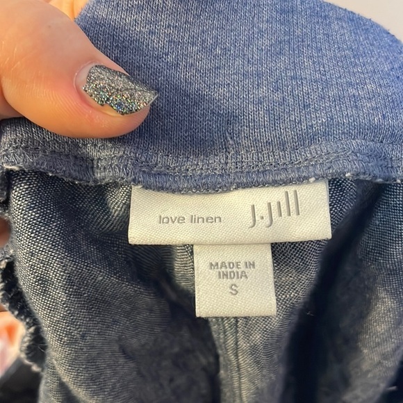 J. Jill Love Linen Blue Pants size S - Picture 5 of 14